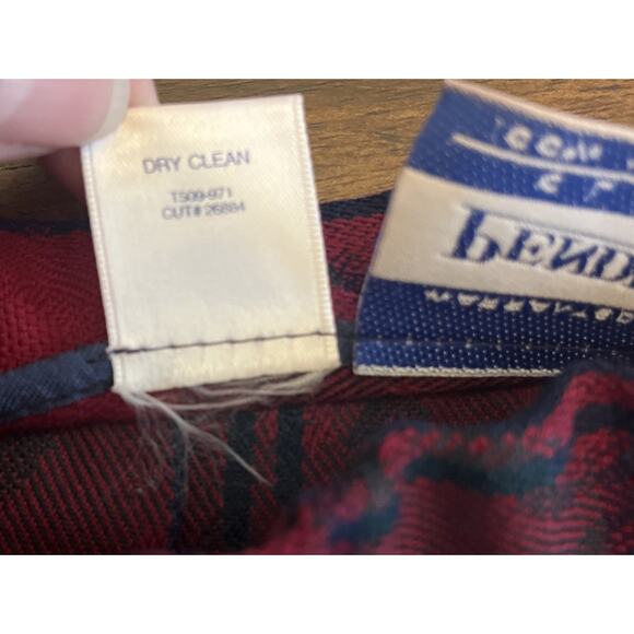 Vintage Pendleton Classic 100% Virgin Wool Skirt Wmn Sz 8 Red Green & Blue Plaid - Picture 5 of 8